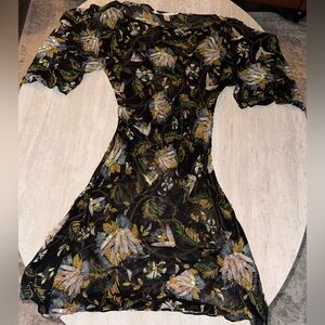 Diane Von Furstenberg Sheer Silk Dress